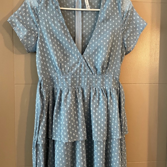 Lucy In The Sky - Blue Polka Dot - Take Me to Paris Dress. - Picture 3 of 5